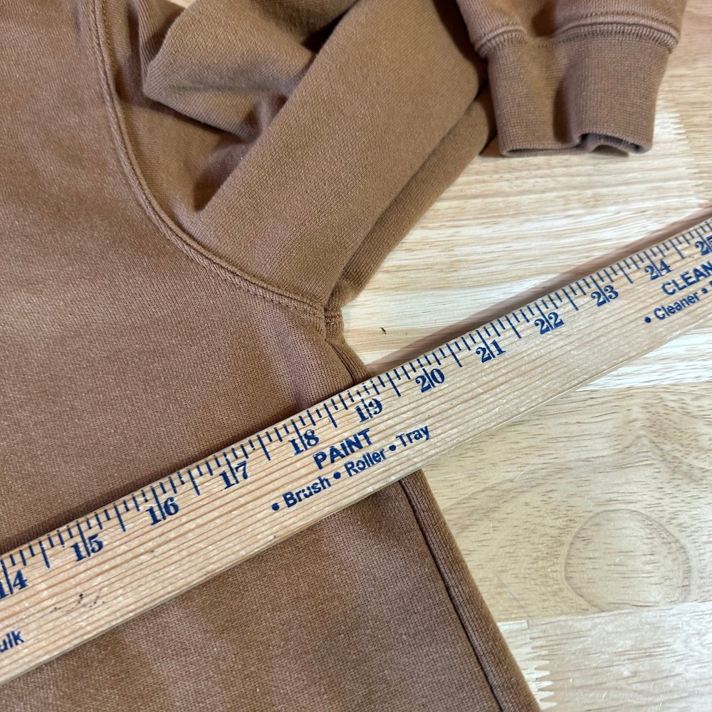 Carhartt K288 BRN Midweight Hoodie Brown Sleeve Logo Mens XS - Picture 6 of 12